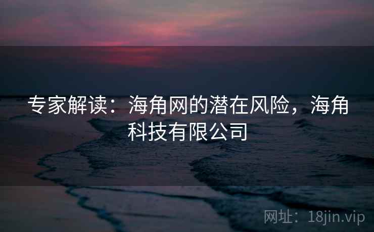 专家解读：海角网的潜在风险，海角科技有限公司